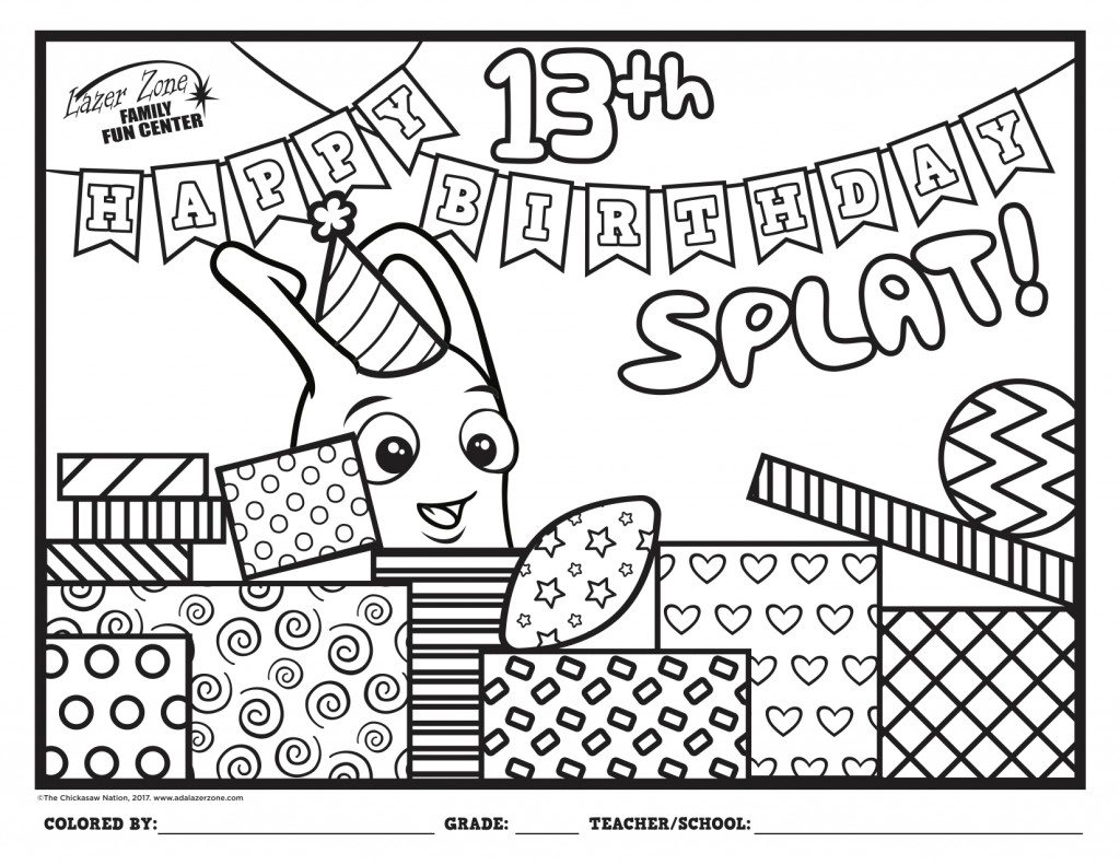 November Coloring Sheet